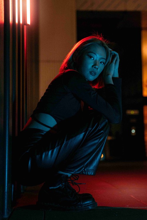 Urban portrait at dusk